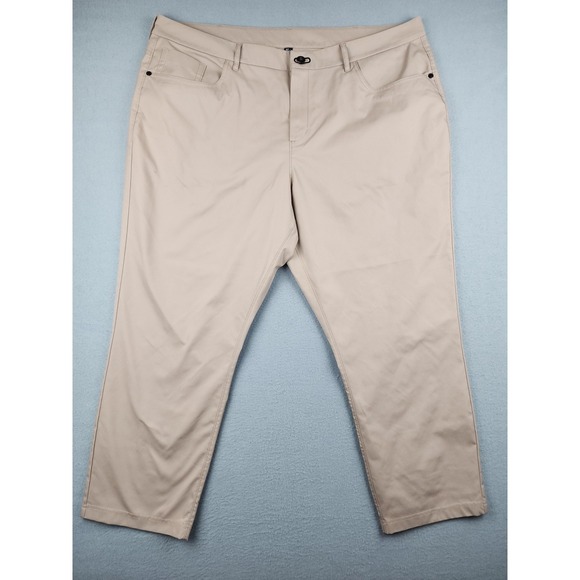 Public Rec Other - Public Rec Chino Pants Men 42x28(26) Beige Stretch 5 Pocket Straight Microfiber
